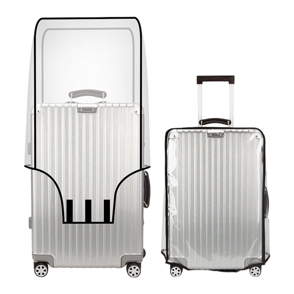 Home Textile Storage Luggage Protector Cover for Wheeled Suitcases Clear Water- Sleeve to Shield Valises and Bags from Dirt Scratches and Stains