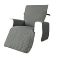 thumbnail image 1 of yuksok Coussin de Sofa Imperméable Résistant Lavable Housse de Fauteuil Inclinable pour Salon Chambre Gris Clair P, 1 of 9
