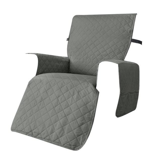 yuksok Housse de Coussin de Sofa Imperméable Résistante Lavable pour Fauteuil Inclinable pour Salon Chambre Gris Pâle S. un Protège-Meubles Matelassé en Microfibre de polyester Gris Pâle, Conçu pour s'Adapter aux Fauteuils Inclinables une Place. Il Présente un Motif Uni, une Couverture Complète pour le Dos, le Siège, les Côtés et les Accoudoirs, et Convient aux Salons, Chambres et Espaces Commerciaux. la Housse Mesure 231x63x3cm (90.94x24.80x3 Pouces) et Protège contre les Taches, les Déversements et l'Usure.