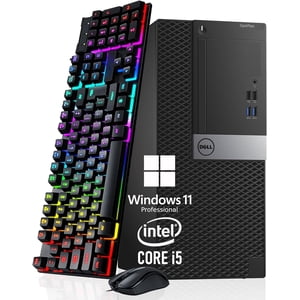 Dell Optiplex Bureau d'affaires PC Ordinateur ~ Intel Core i5 Processeur 3.20 GHz, 16 GB RAM, 512 GB SSD, WiFi, Windows Bluetooth 11 Pro