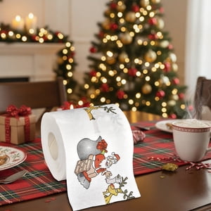 Cameland Christmas Chimney Paper Roll Two-layer Toilet Paper Roll Colorful Personalized Paper Towel
