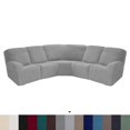thumbnail image 1 of CHOK 2024 5 Seat Corner Sofa Cover Sectional Recliner Corner Sofa Protector for Livingroom Deep Blue, 1 of 10