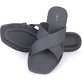 thumbnail image 1 of ROXONI Women Slippers Shower Pool Sandals Criss Cross Bathroom Quick Drying Slippers, 1 of 6
