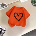 thumbnail image 5 of WEAIXIMIUNG Camisoles pour Filles Hauts Enfant Filles Mignon Graphique Col Rond Manches Courtes Tee Été Décontracté T-Shirt 110, 5 of 5