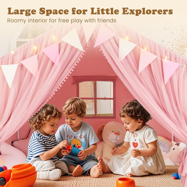 Tente de jeux pour enfants avec fenêtre et porte, adaptée à tous les petits (Couleur aléatoire Tente de jeux pour enfants avec fenêtre et porte, adaptée à tous les petits (Couleur aléatoire