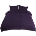 thumbnail image 1 of Unique Bargains Pompons 110 G/m2 Ensemble de Housse de Couette en Polyester Brossé, 3 Pcs,, 1 of 9