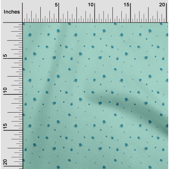 oneOone Polyester Lycra Fabric Artistic Floral Flower Print Sewing Fabric BTY 56 Inch Wide