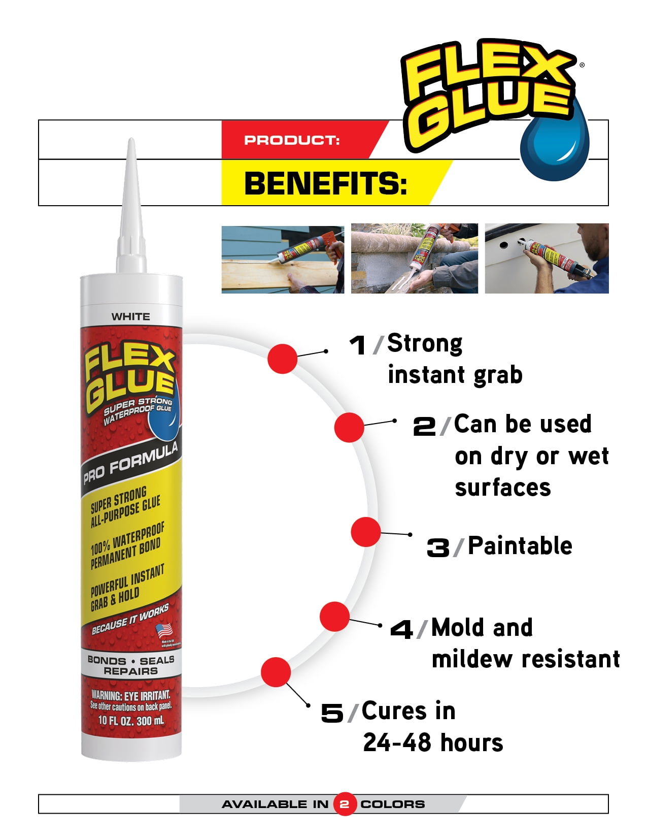Flex Glue White 6 oz