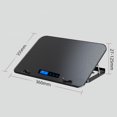 thumbnail image 2 of Laptop Cooling Pad Five Level Angle Adjustment Quick Cooling Low Noise Laptop Computer Radiator Stand, 2 of 7