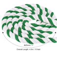 thumbnail image 2 of Unique Bargains 1Inch x 15Feet Natural Twisted Cotton Rope 3 Strand Tug of War Rope with Sealing Tape Green White, 2 of 6