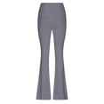 thumbnail image 3 of Timegard Workout Legging for Women High Waist Slim Fitting Bell Bottom Basic Yoga Trousers Solid Color, 3 of 4