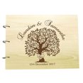 thumbnail image 1 of Mr And Mrs Personalized Name And Date Wedding Tree Guest Book Photo Albums Scrapbook, 1 of 6