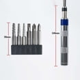 thumbnail image 3 of Économisez Gros! Ensemble de Conducteurs à Impacts Manuels, Poignée Hexagonale Réversible pour Enlever les Vis Brisées, Trousse d'Outils Robuste pour les Réparations de Véhicules et Domestiques, 3 of 9