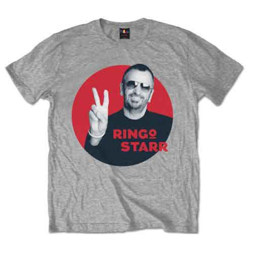 Ringo Starr Unisex T-Shirt Peace Red Circle