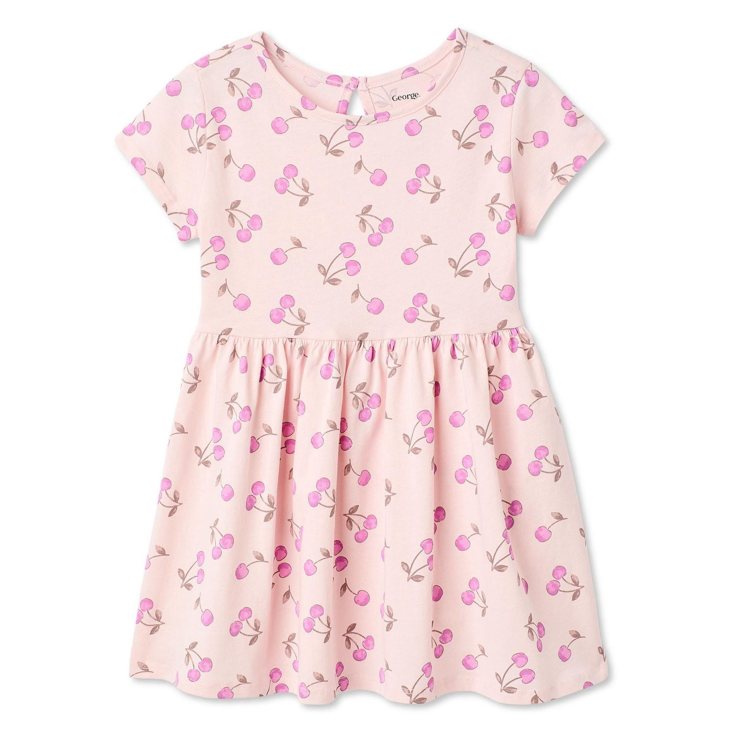 Robe imprimée à manches courtes George pour petites filles