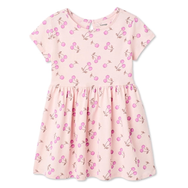 Robe imprimée à manches courtes George pour petites filles
