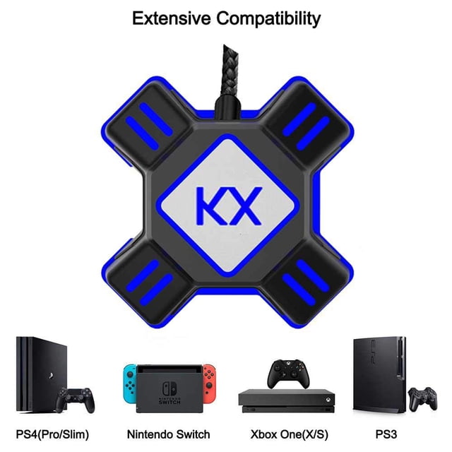 Keyboard Mouse Converter for PS4/Switch/PS3/Xbox One, USB Mouse Keyboard Adapter Converter