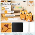 thumbnail image 4 of Costway 2PCS Kids Carry On Luggage Set 16" Tiger Rolling Suitcase with 12" Backpack Travel Yellow, 4 of 9