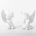 thumbnail image 4 of facefd 2pcs Cupid Angel Statue Tabletop Cherub Home Decor Garden Ornament White, 4 of 8
