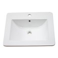 thumbnail image 2 of American Imaginations 21-in. W 1 Hole Ceramic Top Set In White Color - Overflow Drain Incl. AI-33065, 2 of 9