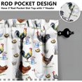 thumbnail image 3 of 1 Piece Chicken Kitchen Curtains and Valances Set for Windows Rooster Kitchen Window Curtains Over Sink Decor 18x54 in, 3 of 5