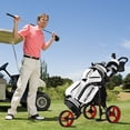 thumbnail image 3 of Goplus Chariot de Golf Pliant à 3 Roues avec Siège, Tableau d'Affichage, Poignée Ajustable, Rouge, 3 of 10
