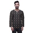thumbnail image 1 of Atasi Printed Keyhole Nack Short Kurta Men ShirtWith Long Sleeves For Men, 1 of 1