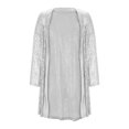 thumbnail image 4 of 2025 Cardigan pour Femmes Chandail Classique Kimonos pour Femmes Grande Taille Col Ras du Cou Col à Boutons Long Cardigan pour Femmes Tricot devant Ouvert, 4 of 5