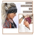 thumbnail image 4 of Boho Bandeau Headbands Wide knotted Floral Printed Head Bands, 4 of 4