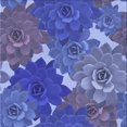 thumbnail image 1 of Ahgly Company Tapis d'Intérieur Lavable en Machine Carré Bleu Transitionnel, 6 Pieds Carré, 1 of 7