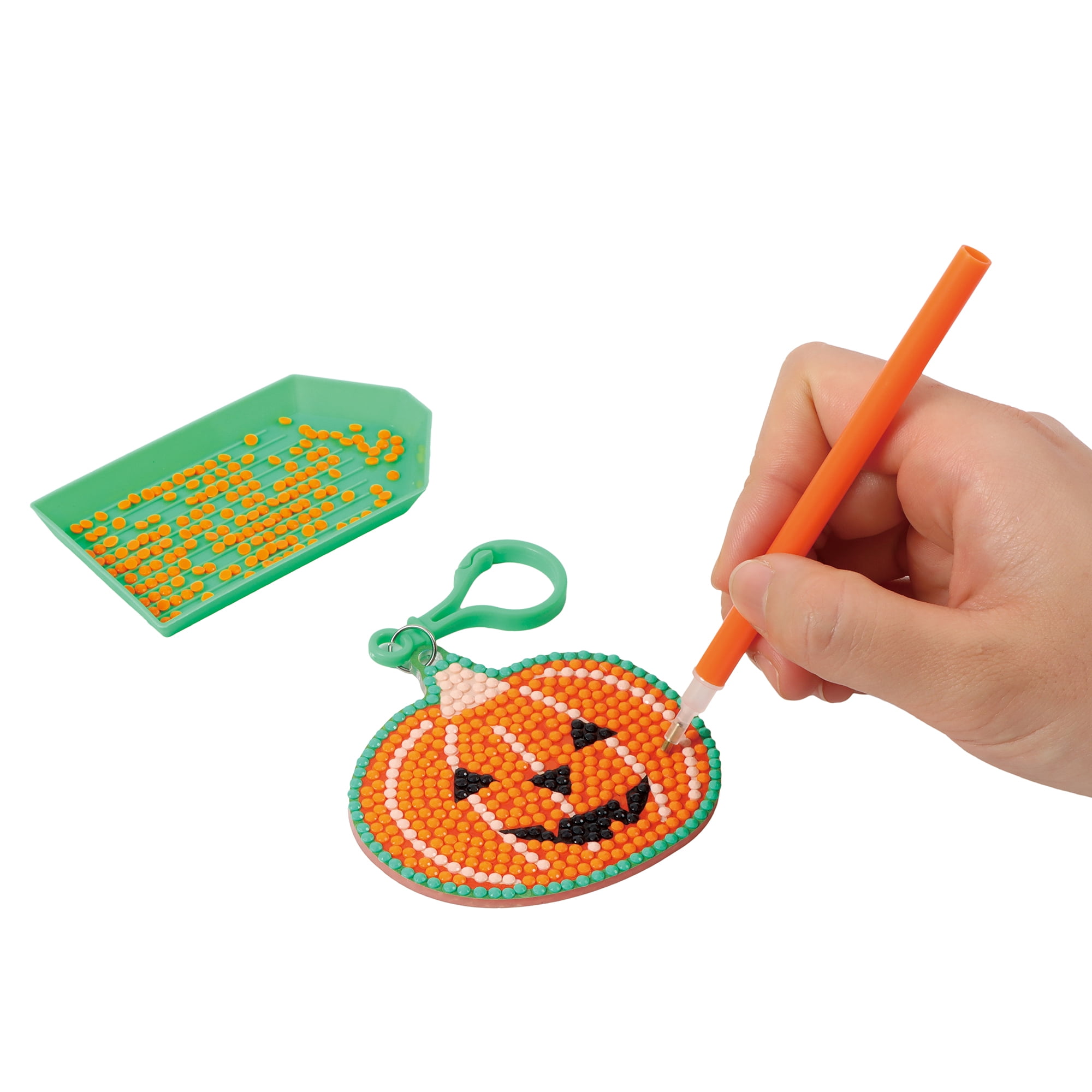 Porte-clés jouet « Diamant » d'Halloween, motif citrouille, en plastique, cadeau d'invité, pour les 3 ans et plus, par Way to Celebrate