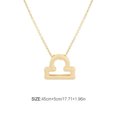 thumbnail image 2 of Constellation Theme Friendship Necklace Creative Comfortable Ins Exquisite Durable Rust-proof Lightweight Fashion Accessory Libra gold, 2 of 6