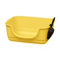 thumbnail image 1 of GROWTH TANK Cat Litter Box Anti Splashing Portable U Shape Lowered Front for Indoor Cats Yellow, 1 of 9