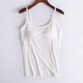 thumbnail image 2 of Timegard Camisoles pour Femmes avec Soutien-Gorge Intégré Débardeurs d'Été Sans Manches Bretelles Spaghetti Ajustables, 2 of 6