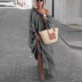thumbnail image 1 of LSLJS Women Plus Size Daily Casual Open Shoulder Vintage Loose Boho Maxi Dress, 1 of 9