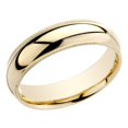 thumbnail image 2 of Mens 14K Yellow Gold 6mm Milgrain Comfort Fit Wedding Band Ring, 2 of 4