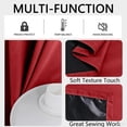 thumbnail image 4 of Chmadoxn Home Decor, Polyester Pongee Laminated Light-blocking Curtains Perforated Style Bedroom Concise Sun Protection Curtains Heat-Insulating And Soundproof Curtains Polyester Blackout Curtains, 4 of 6
