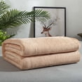 thumbnail image 1 of Solid Color Double Sided Flannel Blanket for All Seasons - Soft Lightweight Breathable Office Nap and Summer Conditioning - Versatile Home Camping Sofa Decor, 1 of 8