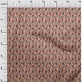 thumbnail image 2 of oneOone Polyester Lycra Fabric Leaves & Floral Block Print Fabric By The Yard 56 Inch Wide, 2 of 4