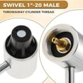 thumbnail image 2 of NATEFEMIN Reliable Propane Stove Regulator Replacement for 5453 5466 5469 9922 Easy Setup Metal Brass for Coleman, 2 of 10