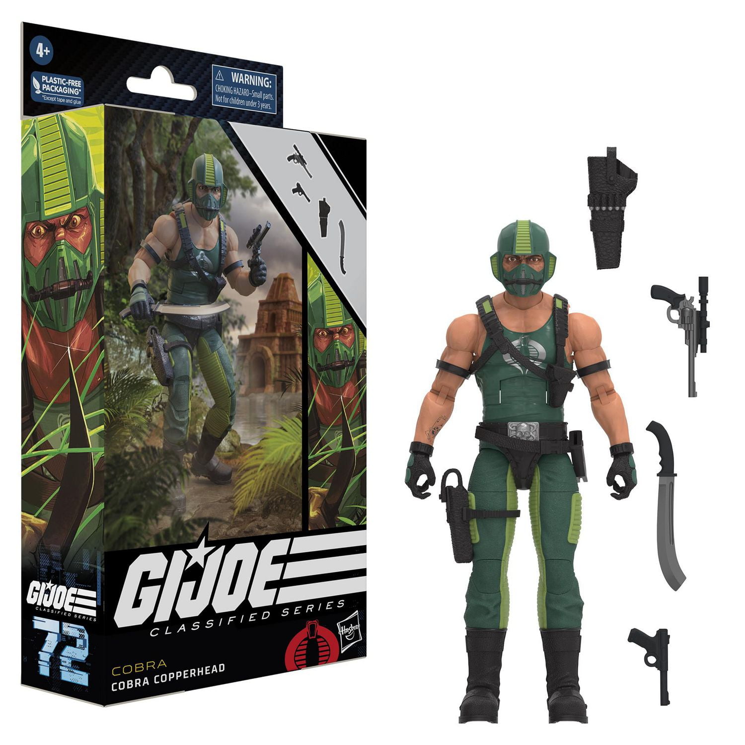 G.I. Joe Classified Series Cobra Copperhead, Collectible G.I. Joe Action Figures, 72, 6 inch Action Figures For Boys & Girls, With 4 Accessories