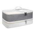 thumbnail image 1 of Yinanstore Double Couche Transport Cas Cheveux Accessoires Outils Compartiments Sac de Rangement Oxford Tissu Multifonctions Outils de Cheveux Sac de Voyage, 1 of 7