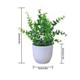thumbnail image 3 of fastboy Artificial Potted Plant Leaf Simulation Leaves Home Office Desktop Greenery Decoration, Plant Type 19, 3 of 5