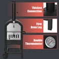thumbnail image 4 of Patiojoy 2 Layer Steel Pizza Oven Wood Fire Pizza Grill Maker with Waterproof Cover&Pizza Stone for Outdoor, 4 of 7