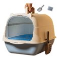 thumbnail image 2 of REK Enclosed Cat Litter With Litter Pads For Indoor Cats Odor Control Privacy Tray, 2 of 5
