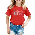 thumbnail image 1 of Pyjama Décontracté pour Enfants Motif Lettre Imprimé Multicolore Col Rond Manches Courtes Grandes Filles Soutien-Gorge Intégré Camisoles Manches Courtes Chemises Filles Manches Longues Chemise de Pâques Filles Filles Athlétiques, 1 of 4