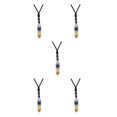 thumbnail image 1 of Transemion Handmade Clear Quartz Crystal Necklace Energy And Elegance Master StoneAdjustable Colorful Crystal 5Set, 1 of 6