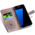 thumbnail image 2 of Étui de Téléphone pour Samsung Galaxy S7 Edge, Étui Portefeuille Folio à Rabat, Porte-Cartes en Cuir PU avec Fentes, Protection Intégrale Robuste, Support, Étui de Protection pour Téléphone pour Galaxy S7 Edge Homme, Noir, 2 of 5