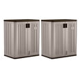 thumbnail image 1 of Suncast 9 Cu Ft Heavy Duty Resin Garage Base Storage Cabinet, Platinum (2 Pack), 1 of 8