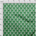 thumbnail image 3 of oneOone Cotton Poplin Green Fabric Block Fabric For Sewing Printed Craft Fabric By The Yard 42 Inch Wide, 3 of 5